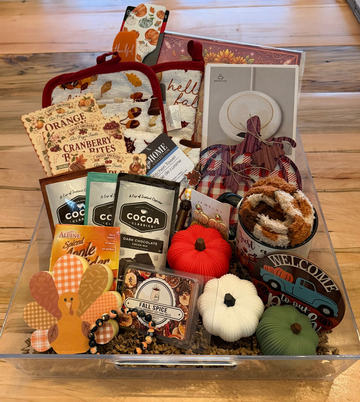 Fall 2026 Gift Box from Southern Charm Scoops & Crafts with kitchen, coffee, and autumn decor items