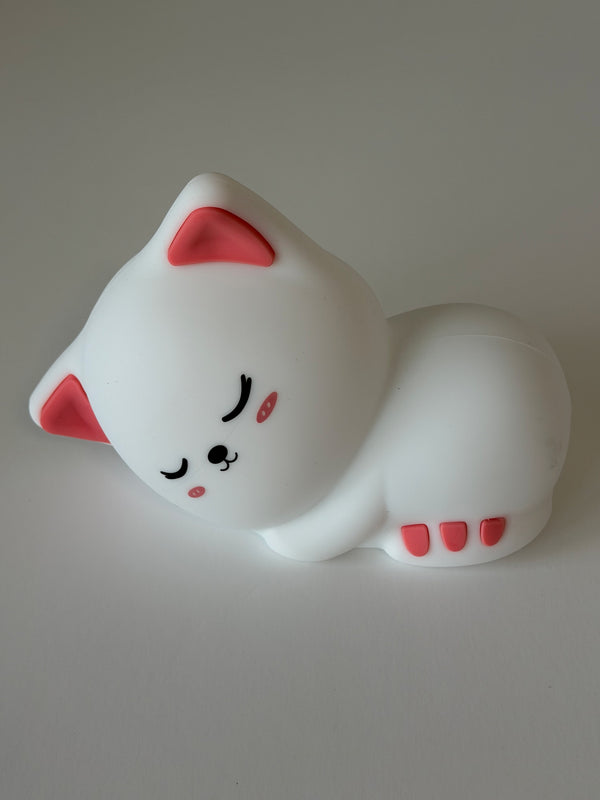 Cat Night Light... USB Rechargeable Silicone LED Lamp