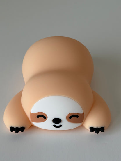 Sloth Night Light... USB-C Rechargeable Silicone LED Lamp