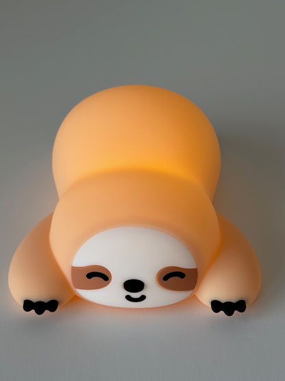Sloth Night Light... USB-C Rechargeable Silicone LED Lamp