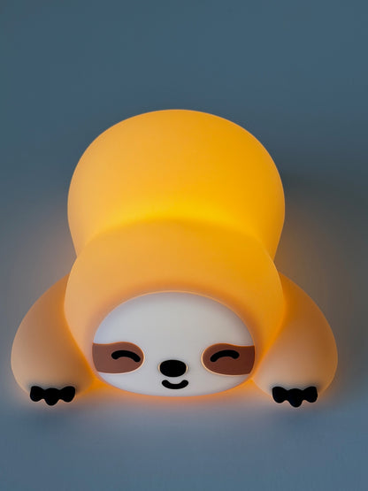 Sloth Night Light... USB-C Rechargeable Silicone LED Lamp