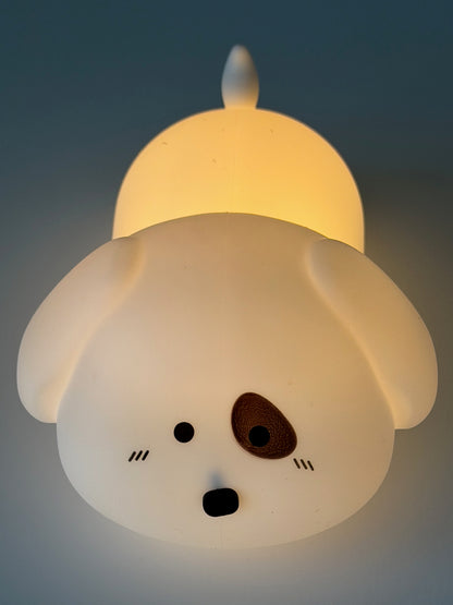 Puppy Night Light... USB Rechargeable Silicone LED Lamp