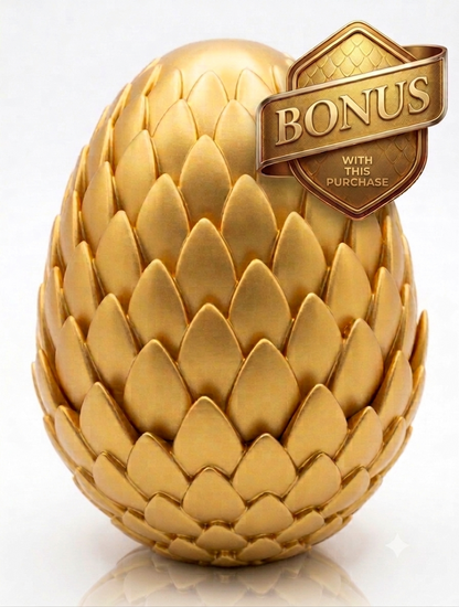 Free Golden Egg bonus - holds 8 charms for your loot pile