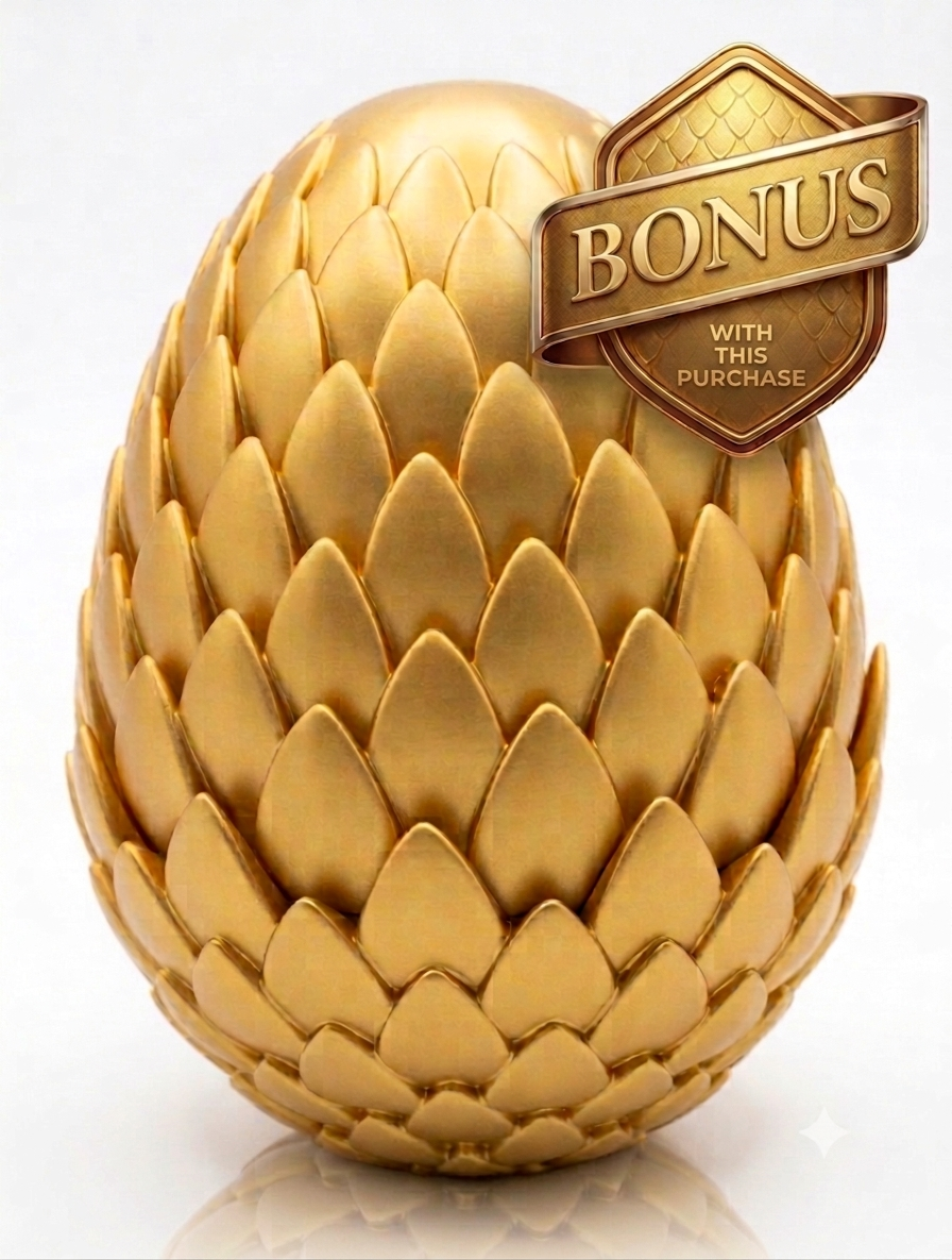 Free Golden Egg bonus - holds 8 charms for your loot pile